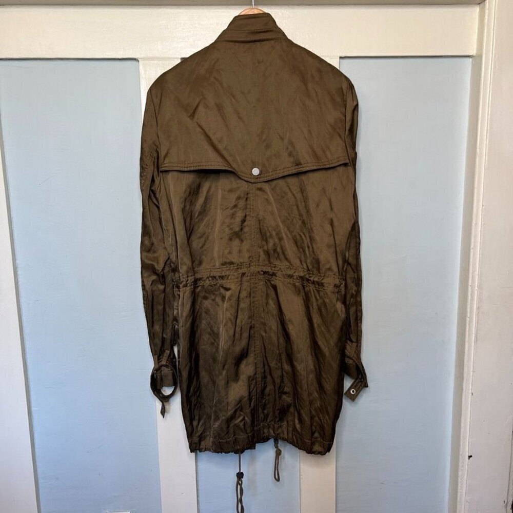 Vince Olive Green Luxe Anorak Festival Jacket sz L - Picture 4 of 15